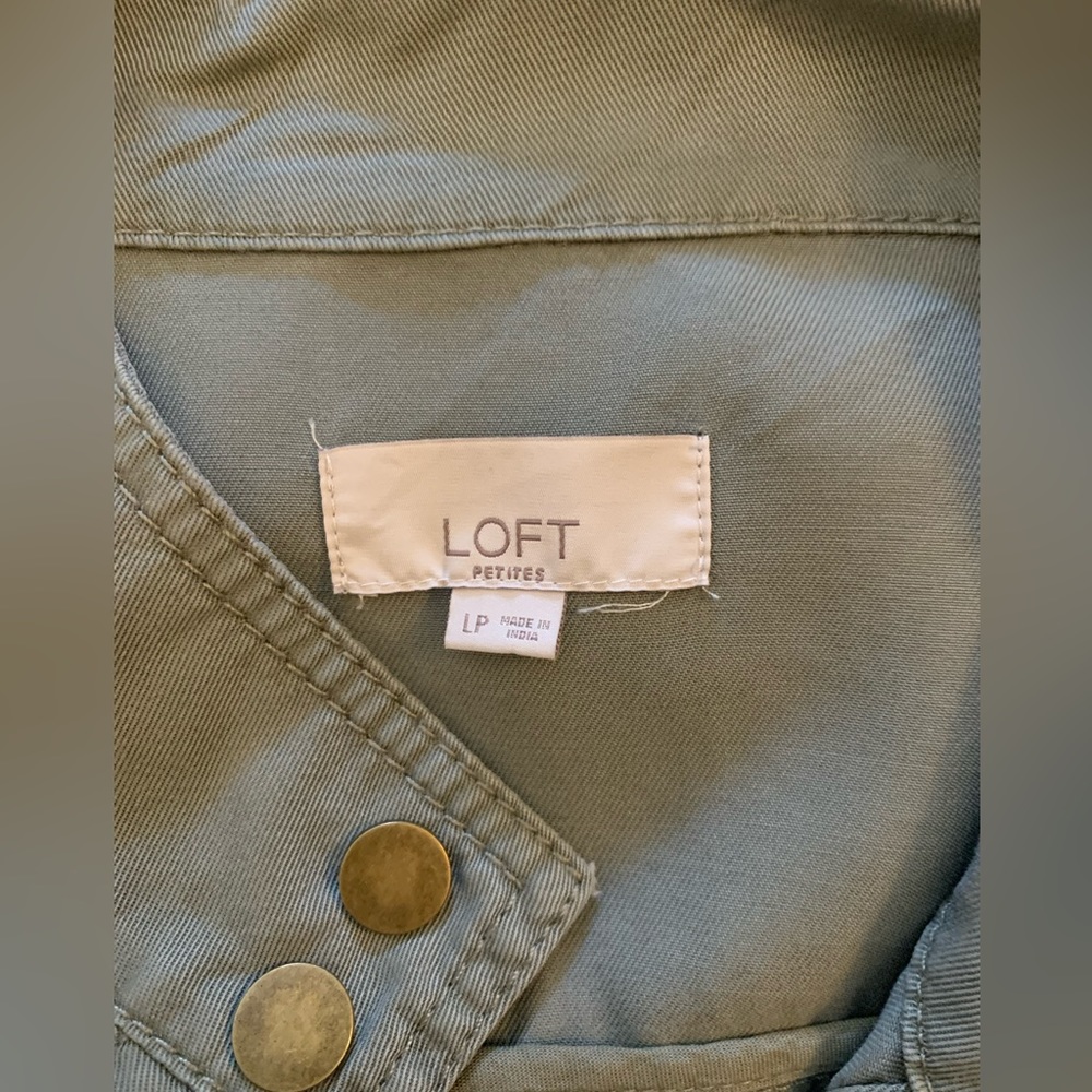 LOFT Drawstring Utility Jacket- Large Petite - Picture 5 of 6